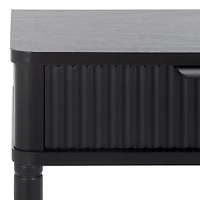 Black Wood Mina End Table