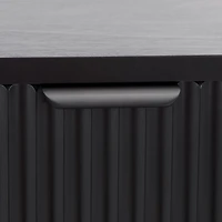 Black Wood Mina End Table