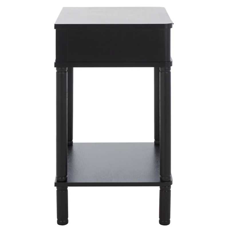 Black Wood Mina End Table