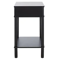 Black Wood Mina End Table