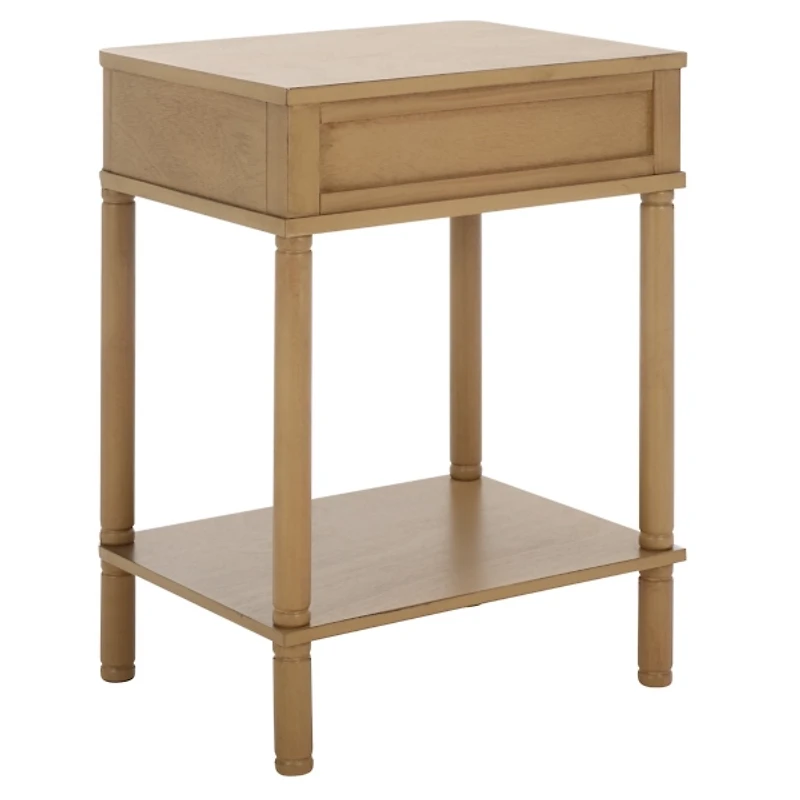 Desert Brown Wood Mina End Table
