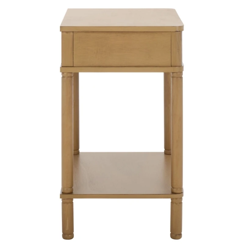 Desert Brown Wood Mina End Table
