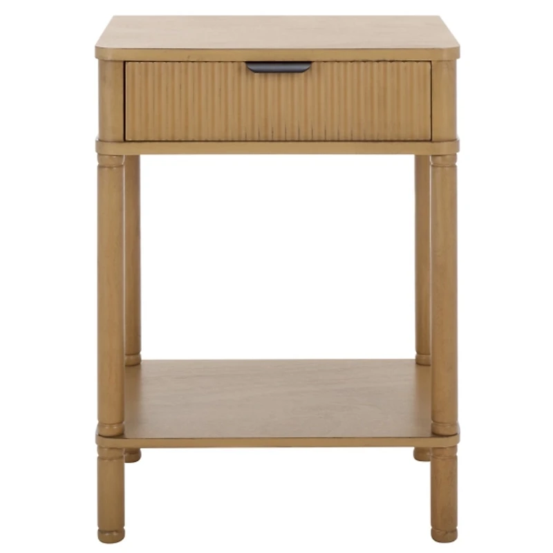 Desert Brown Wood Mina End Table