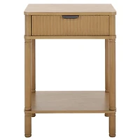 Desert Brown Wood Mina End Table