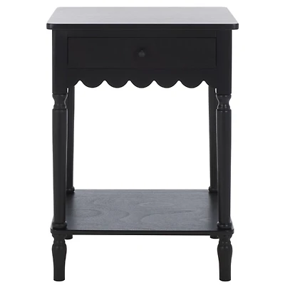 Wood 1-Drawer Cottage Accent Table