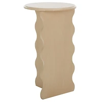 Natural Wood Dollie Accent Table