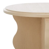 Natural Wood Dollie Accent Table