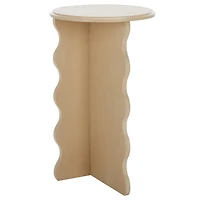 Natural Wood Dollie Accent Table
