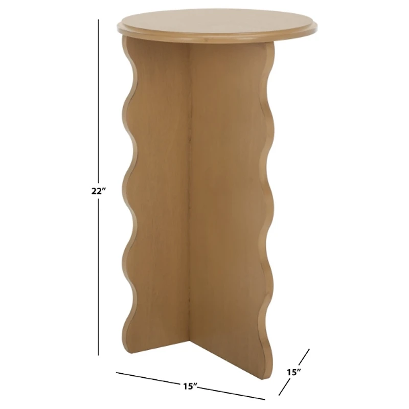 Wood Dollie Accent Table