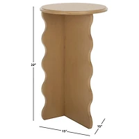 Wood Dollie Accent Table