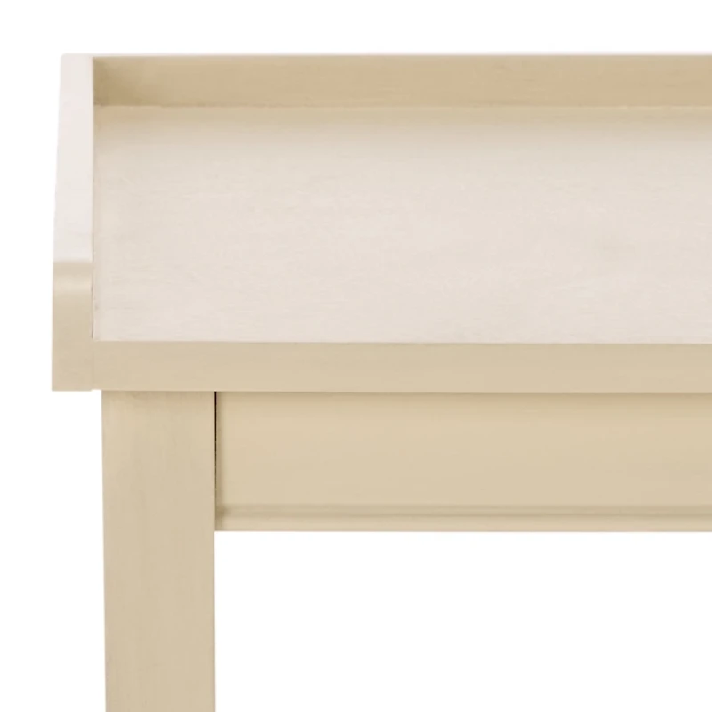 Beige Wood Single Drawer Adelaide End Table