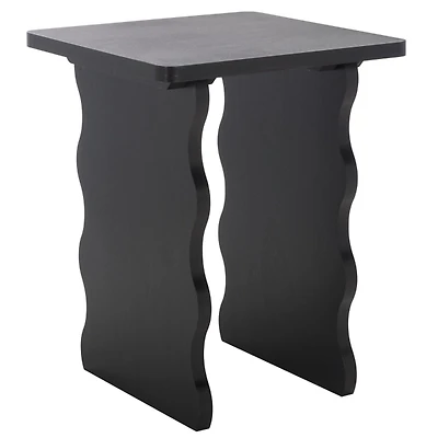 Black Wavy Cottage Johanna Accent Table