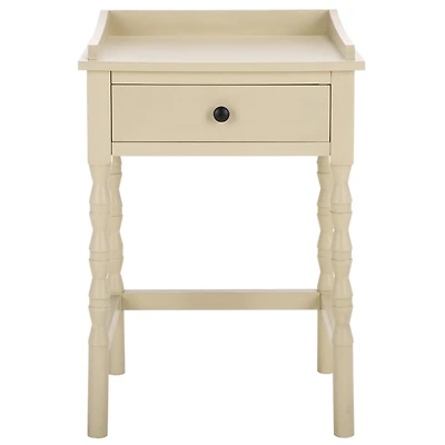 Sand Single Drawer Cottage Lucinda Accent Table