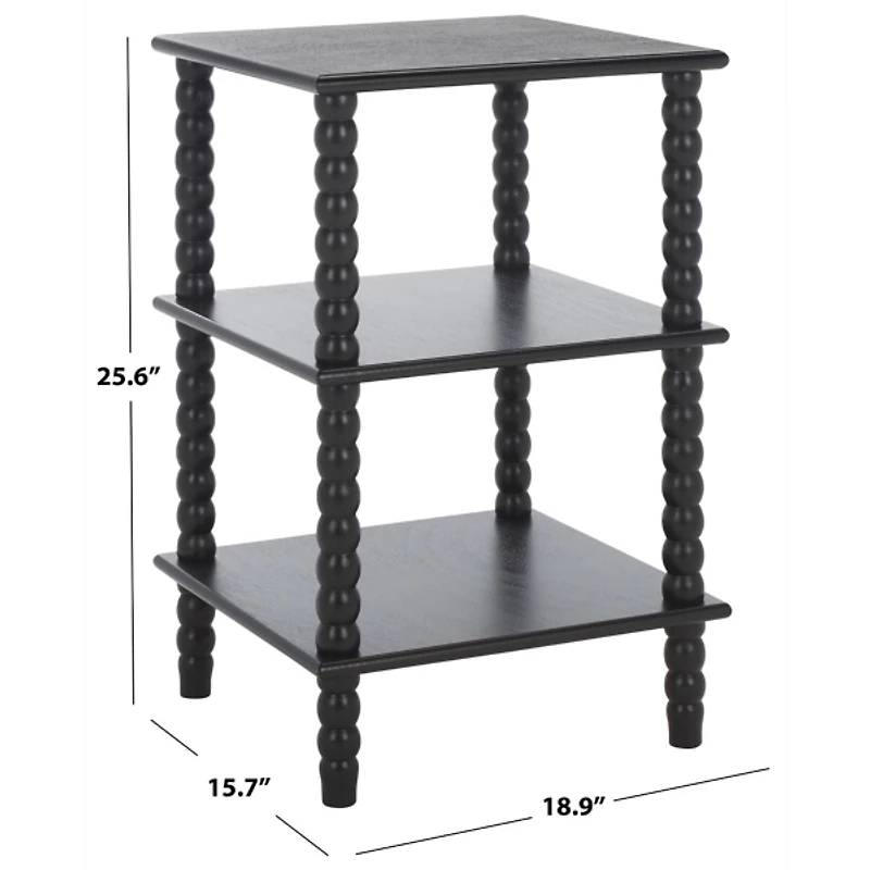 Black Wood Minerva Accent Table