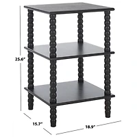 Black Wood Minerva Accent Table