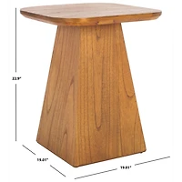 Brown Bayur Wood Jean Accent Table