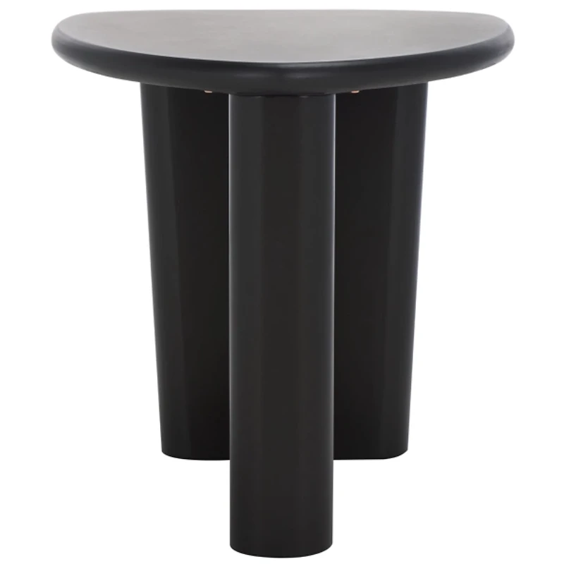 Black Asymmetrical Genevieve Accent Table