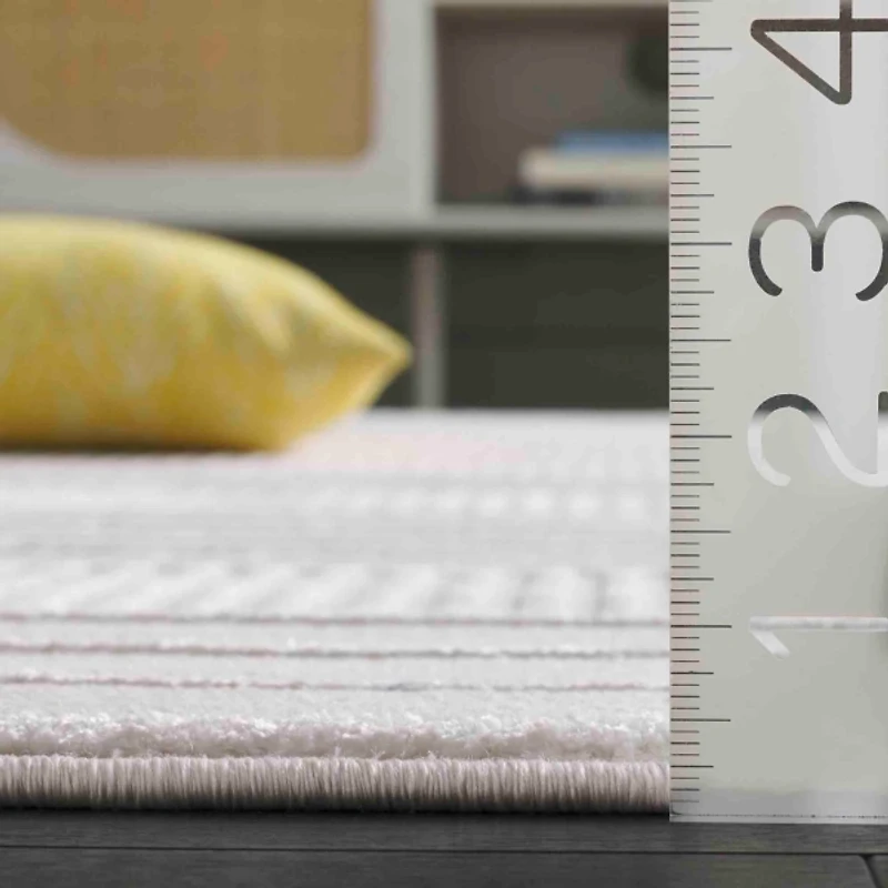 Ivory Lunetta Contemporary Area Rug