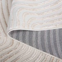 Ivory Mirlinda Contemporary Area Rug