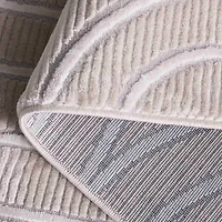 Beige Elselore Contemporary Area Rug