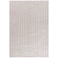 Beige Elselore Contemporary Area Rug