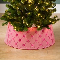 Pink Bows Metal Tree Collar, 26 in.