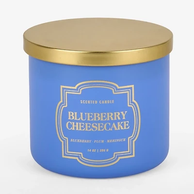 Blueberry Cheesecake Gold Lid 3-Wick Jar Candle