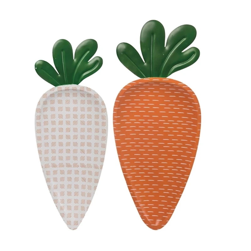 Easter Carrot Decorative Bowls, Set of 2
