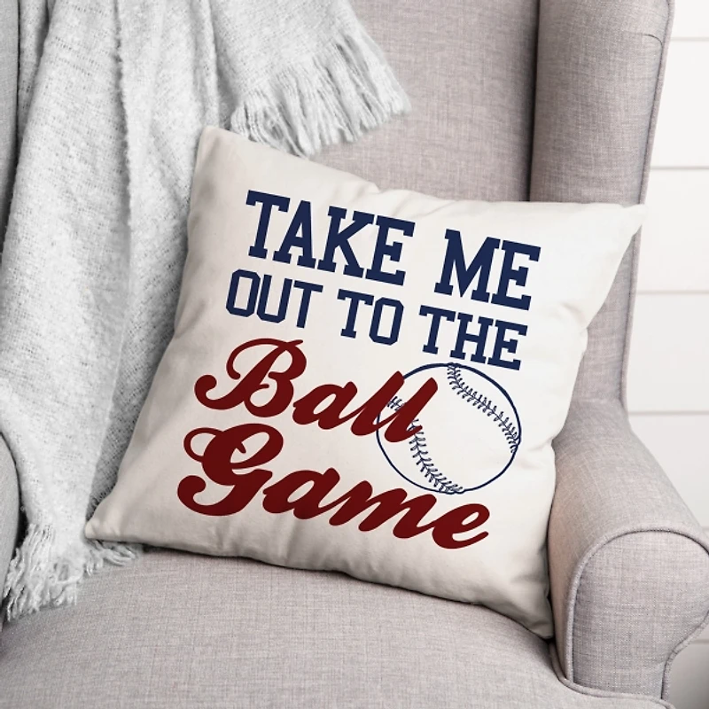 Take Me Out To The Ball Game Pillow