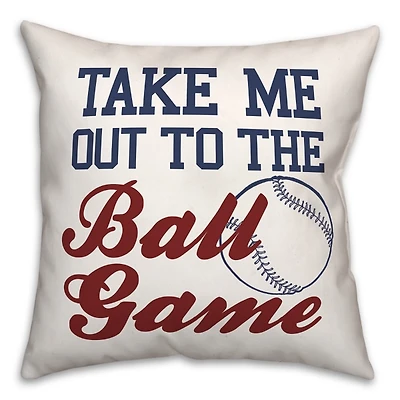 Take Me Out To The Ball Game Pillow