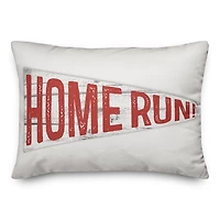 White Home Run Pendant Pillow
