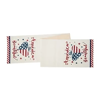 America the Beautiful Heart Table Runner