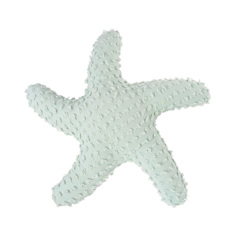 Sea Glass Starfish Shaped Pillow
