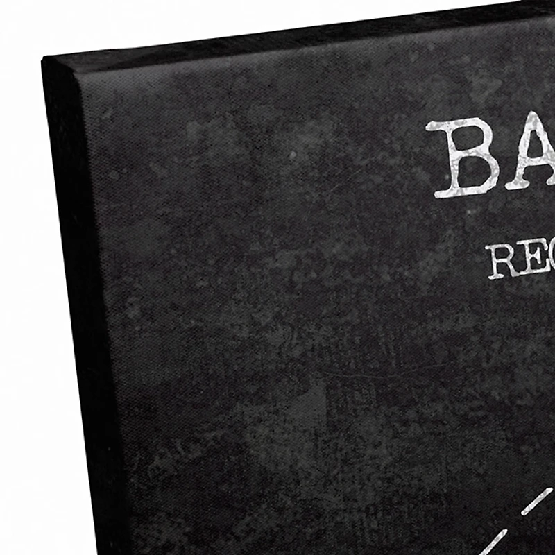 Baseball Field Layout Canvas Art Print