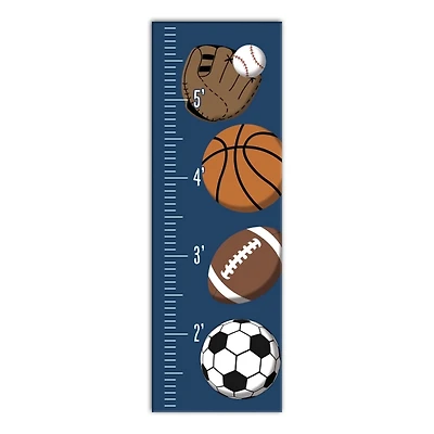 Sports Growth Chart Canvas Art Print