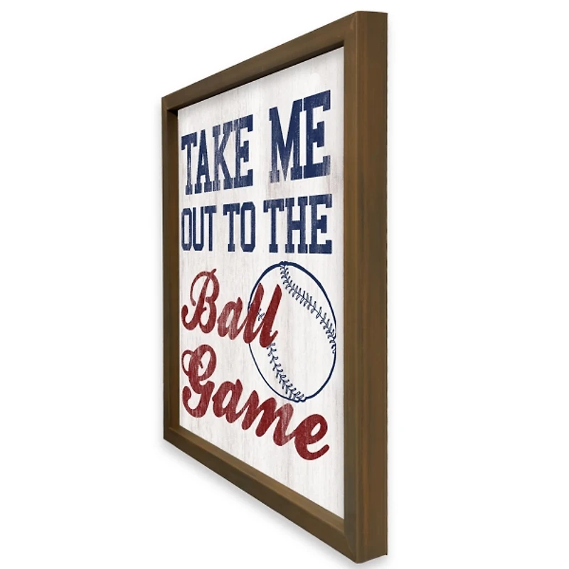 Take Me Out To The Ball Game Wall Plaque
