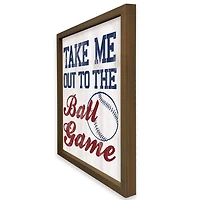 Take Me Out To The Ball Game Wall Plaque