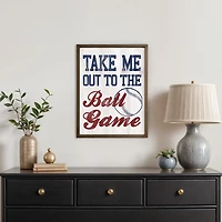 Take Me Out To The Ball Game Wall Plaque