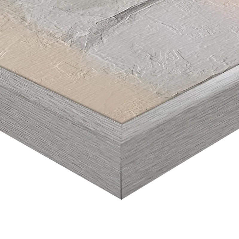 Pink Floral Collage Framed Canvas Art Print