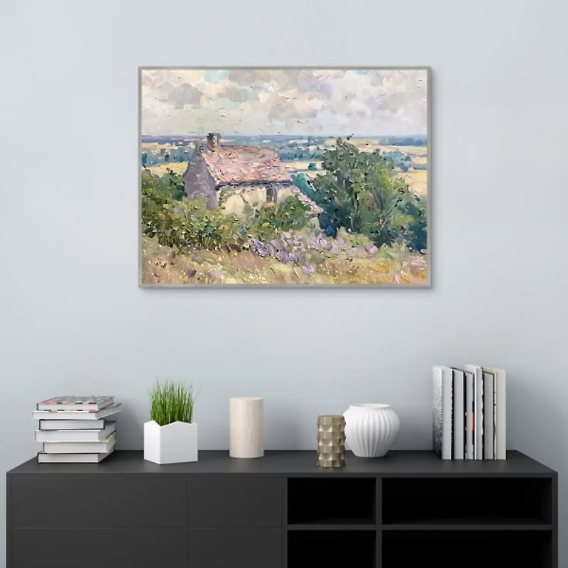 Little House Framed Canvas Art Print