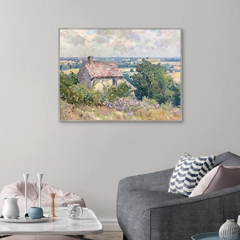 Little House Framed Canvas Art Print