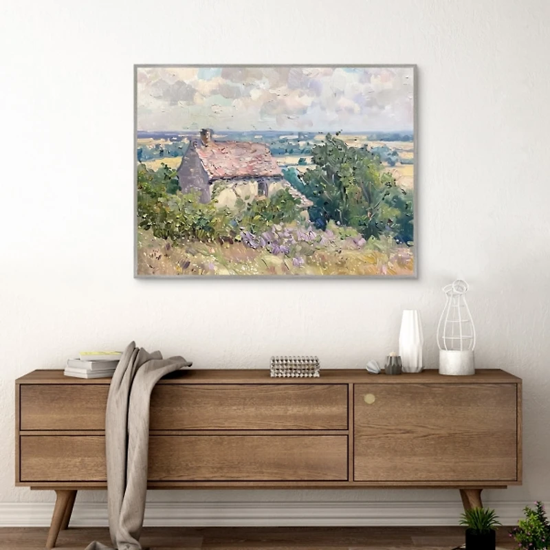 Little House Framed Canvas Art Print