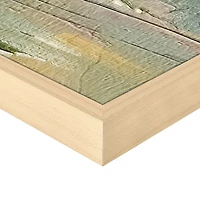 Pastel Landscape Framed Canvas Art Print