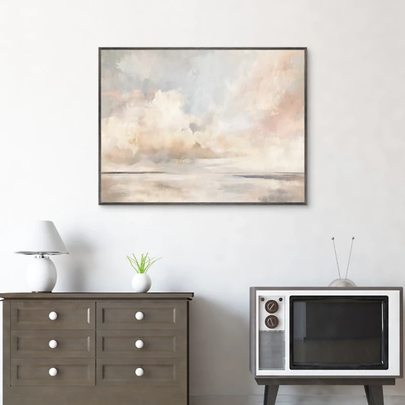 Soft Skies Framed Canvas Art Print