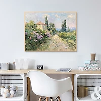 Summer Home Framed Canvas Art Print