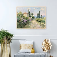 Summer Home Framed Canvas Art Print