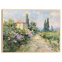 Summer Home Framed Canvas Art Print