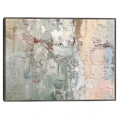 Weathered Pastels I Framed Canvas Art Print