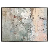 Weathered Pastels I Framed Canvas Art Print