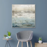 Abstract Seascape Framed Canvas Art Print